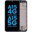 LCD Display mit Rahmen für Galaxy A15 4G (A155/ 2023)/ A15 5G (A156/ 2023)