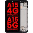 OLED Display mit Rahmen für Galaxy A15 4G (A155/ 2023)/ A15 5G (A156/ 2023)
