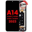 LCD Display mit Rahmen für Galaxy A14 5G (A146U/ A146P/ A146V/ A146W/ 2023)