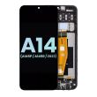 LCD Display mit Rahmen für Galaxy A14 4G (A145P/ A145R/ 2023) (Service Pack)