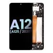 LCD Display mit Rahmen für Galaxy A12 (A125/ 2020) (Service Pack) (All Colors)