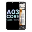 LCD Display mit Rahmen für Galaxy A03 Core (A032/ 2021) (Service Pack) (Schwarz)