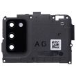 Rückkamera-Linse mit Abdeckung Rahmen Ring für Galaxy A02S (G Version) (Schwarz)