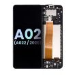 LCD Display mit Rahmen für Galaxy A02 (A022/ 2022) (Service Pack) (All Colors)