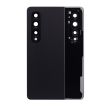 Rückglas mit Kameralinse für Samsung Galaxy Z Fold 4 (Service Pack) (Schwarz)