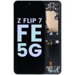 Innen OLED Display mit Rahmen für Galaxy Z Flip 7 FE 5G (Service Pack) (Schwarz)