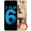 Innen OLED Display mit Rahmen für Galaxy Z Flip 6 5G (Aftermarket) (Gelb)