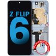 Innen OLED Display mit Rahmen für Galaxy Z Flip 6 5G (Aftermarket) (Blau)