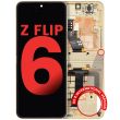 Innen OLED Display mit Rahmen für Galaxy Z Flip 6 5G (Aftermarket Plus) (Gelb)