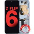 Innen OLED Display mit Rahmen für Galaxy Z Flip 6 5G (Aftermarket Plus) (Blau)