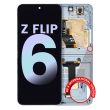 Innen OLED Display mit Rahmen für Galaxy Z Flip 6 5G (Service Pack) (Blau)