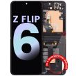 Innen OLED Display mit Rahmen für Galaxy Z Flip 6 5G (Service Pack) (Schwarz)