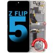 Innen OLED Display mit Rahmen für Galaxy Z Flip 5 5G (Aftermarket) (Cream)