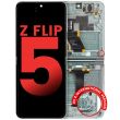 Innen OLED Display mit Rahmen für Galaxy Z Flip 5 5G (Aftermarket Plus) (Grün)