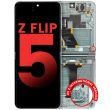 Innen OLED Display mit Rahmen für Galaxy Z Flip 5 5G (Aftermarket Plus) (Mint)