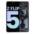 Innen OLED Display mit Rahmen für Galaxy Z Flip 5 5G (Service Pack) (Grau)