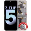 Innen OLED Display mit Rahmen für Galaxy Z Flip 5 5G (Service Pack) (Cream)