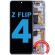 Innen OLED Display mit Rahmen für Galaxy Z Flip 4 5G (Aftermarket) (Blau)