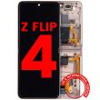 Innen OLED Display mit Rahmen für Galaxy Z Flip 4 5G (Pink Gold)