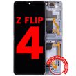 Innen OLED Display mit Rahmen für Galaxy Z Flip 4 5G (Aftermarket Plus) (Blau)
