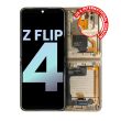 Innen OLED Display mit Rahmen für Galaxy Z Flip 4 5G (Service Pack) (Gold)