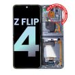 Innen OLED Display mit Rahmen für Galaxy Z Flip 4 5G (Service Pack) (Blau)
