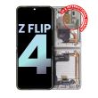 Innen OLED Display mit Rahmen für Galaxy Z Flip 4 5G (Service Pack) (Weiß)