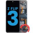 Innen OLED Display mit Rahmen für Galaxy Z Flip 3 5G (Aftermarket) (Grün)