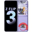 Innen OLED Display mit Rahmen für Galaxy Z Flip 3 5G (Service Pack) (Lavendel)