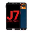 OLED Display ohne Rahmen für Galaxy J7 (J700/ 2015) (Aftermarket Plus) (Schwarz)