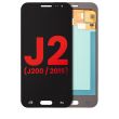 OLED Display ohne Rahmen für Galaxy J2 (J200/ 2015) (Aftermarket Plus) (Schwarz)