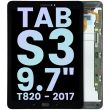 LCD Display ohne Rahmen für Galaxy Tab S3 9.7" (T820) (Service Pack) (Schwarz)