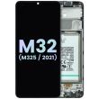 LCD Display mit Rahmen für Galaxy M32 (M325) (Service Pack) (All colors)