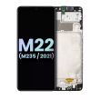LCD Display mit Rahmen für Galaxy M22 (M235/ 2021) (Service Pack) (All Colors)