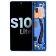 OLED Display mit Rahmen für Galaxy S10 Lite (Service Pack) (Prism Blue)