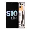 OLED Display mit Rahmen für Galaxy S10 Lite (Service Pack) (Prism White)