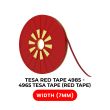 Tesa Modell 4965 doppelseitig Polyester Rot Klebeband (7 mm x 25 m)