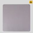 Premium ESD-Gummi-Tischmatte (600 x 610 mm) mit 4 x 10 mm Druckknöpfen (Grau)