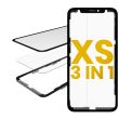 3 in 1 (Glas mit OCA vormontiert + Rahmen) für iPhone XS (OCA Master)