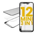 3 in 1 (Glas mit OCA vormontiert + Rahmen) für iPhone 12 Mini (OCA Master)