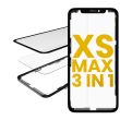 3 in 1 (Glas mit OCA vormontiert + Rahmen) für iPhone XS Max (OCA Master)