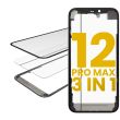 3 in 1 (Glas mit OCA vormontiert + Rahmen) für iPhone 12 Pro Max (OCA Master)