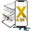 4-in-1 kurzes Flex (Digitizer mit Glas + OCA + Rahmen vormontiert) iPhone X