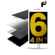 4in1 (Frontglas + Polarizer + Rahmen + OCA vormontiert) für iPhone 6 (2er Pack)
