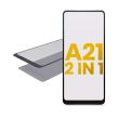 2 in 1 Frontglas mit OCA für Samsung Galaxy A21 (A215/ 2020)