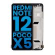LCD Display mit Rahmen für Xiaomi Redmi Note 12 5G/ Poco X5 (Aftermarket Incell)