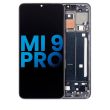 LCD Display mit Rahmen für Xiaomi Mi 9 Pro (Aftermarket Incell) (Titanium Black)