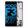 LCD Display mit Rahmen für Xiaomi Poco F3/ Redmi K40/ Redmi K40 Pro