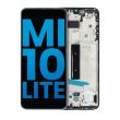 LCD Display mit Rahmen für Xiaomi Mi 10 Lite 5G (Cosmic Gray)