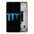 LCD Display mit Rahmen für Xiaomi 11T (Aftermarket Incell) (Moonlight White)